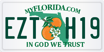 FL license plate EZTH19