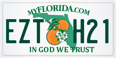 FL license plate EZTH21