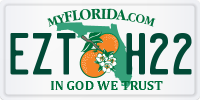 FL license plate EZTH22