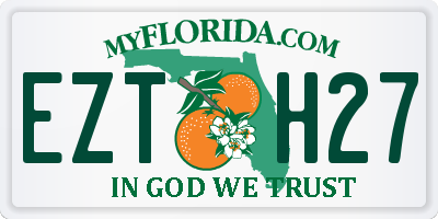 FL license plate EZTH27