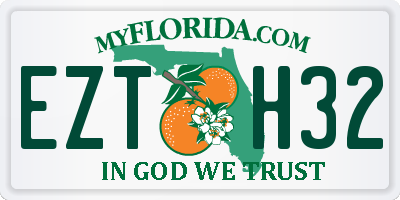 FL license plate EZTH32