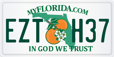 FL license plate EZTH37