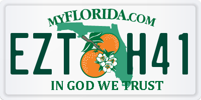 FL license plate EZTH41