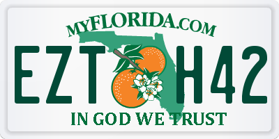 FL license plate EZTH42