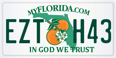 FL license plate EZTH43