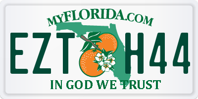 FL license plate EZTH44