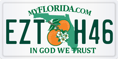 FL license plate EZTH46