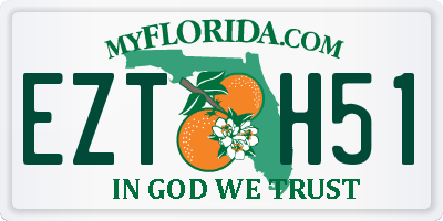 FL license plate EZTH51