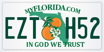 FL license plate EZTH52