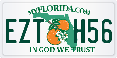 FL license plate EZTH56