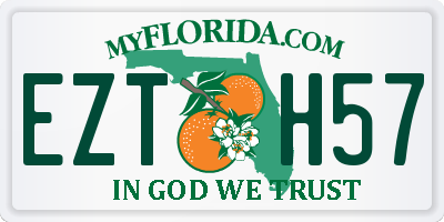 FL license plate EZTH57