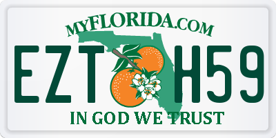 FL license plate EZTH59