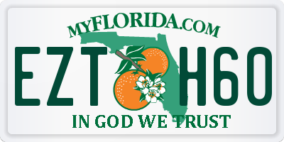 FL license plate EZTH60