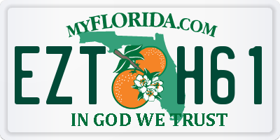 FL license plate EZTH61