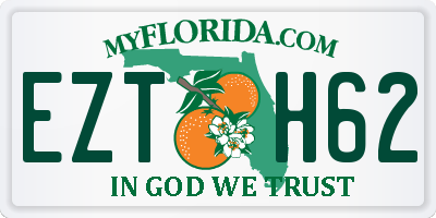 FL license plate EZTH62