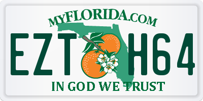 FL license plate EZTH64