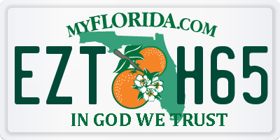 FL license plate EZTH65