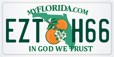 FL license plate EZTH66