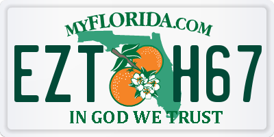 FL license plate EZTH67