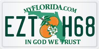 FL license plate EZTH68