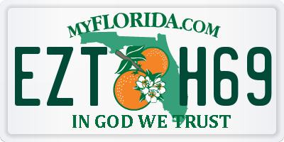 FL license plate EZTH69