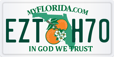 FL license plate EZTH70