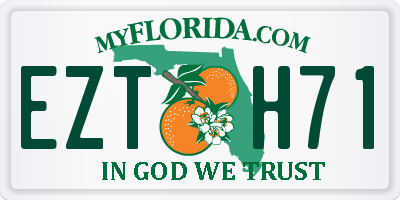 FL license plate EZTH71