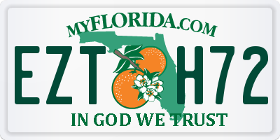 FL license plate EZTH72