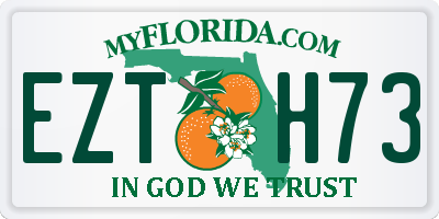 FL license plate EZTH73