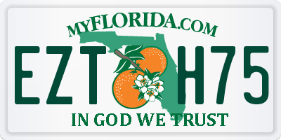 FL license plate EZTH75