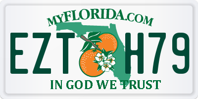 FL license plate EZTH79