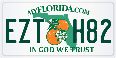 FL license plate EZTH82