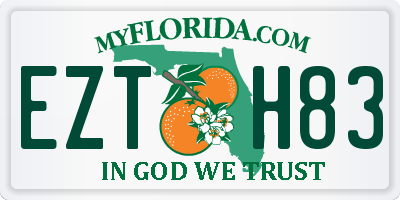 FL license plate EZTH83