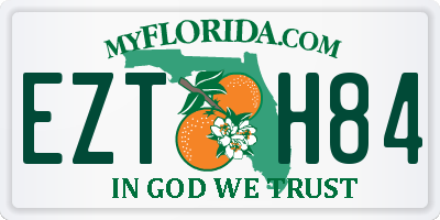 FL license plate EZTH84