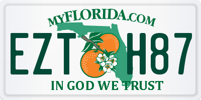 FL license plate EZTH87