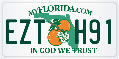 FL license plate EZTH91