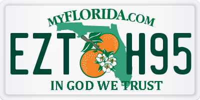 FL license plate EZTH95