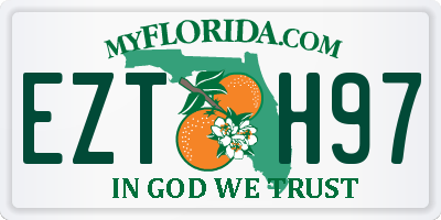 FL license plate EZTH97