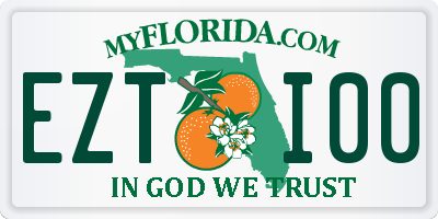 FL license plate EZTI00