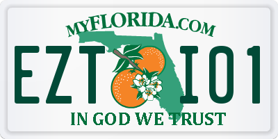 FL license plate EZTI01