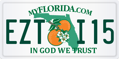 FL license plate EZTI15