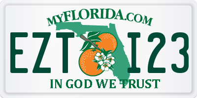 FL license plate EZTI23