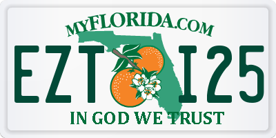 FL license plate EZTI25