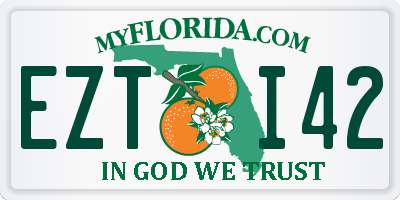 FL license plate EZTI42