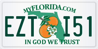 FL license plate EZTI51