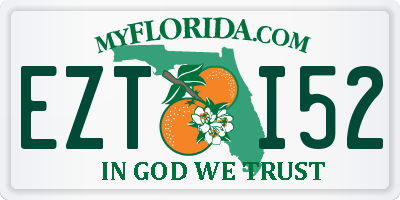 FL license plate EZTI52