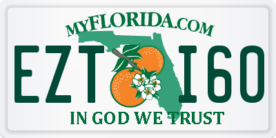 FL license plate EZTI60