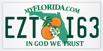 FL license plate EZTI63