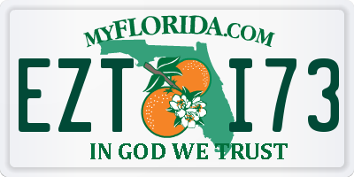 FL license plate EZTI73