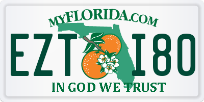 FL license plate EZTI80